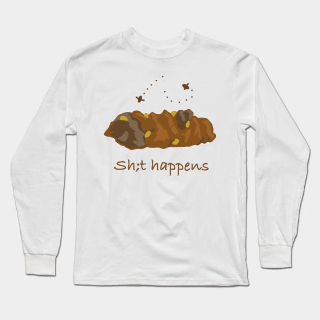 It happens. Long Sleeve T-Shirt by Lindsay Cousins